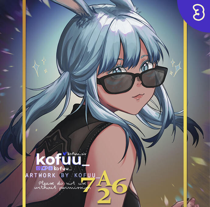 Finished piece with background